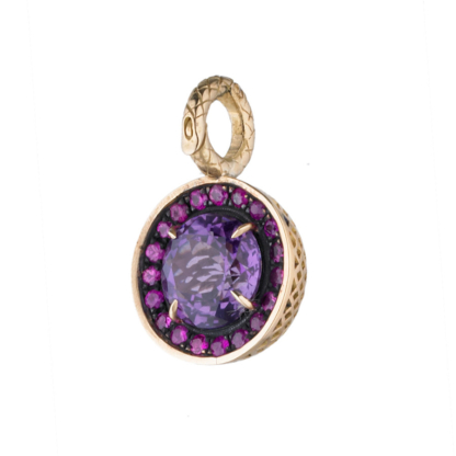 Amethyst and Pink Sapphire Pendant