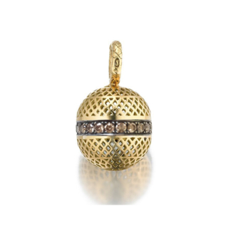 Crownwork® Ball Pendant with Champagne Diamonds