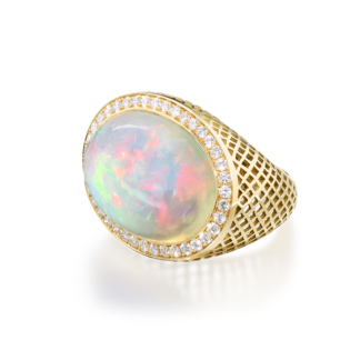Cabochon  Opal Ring