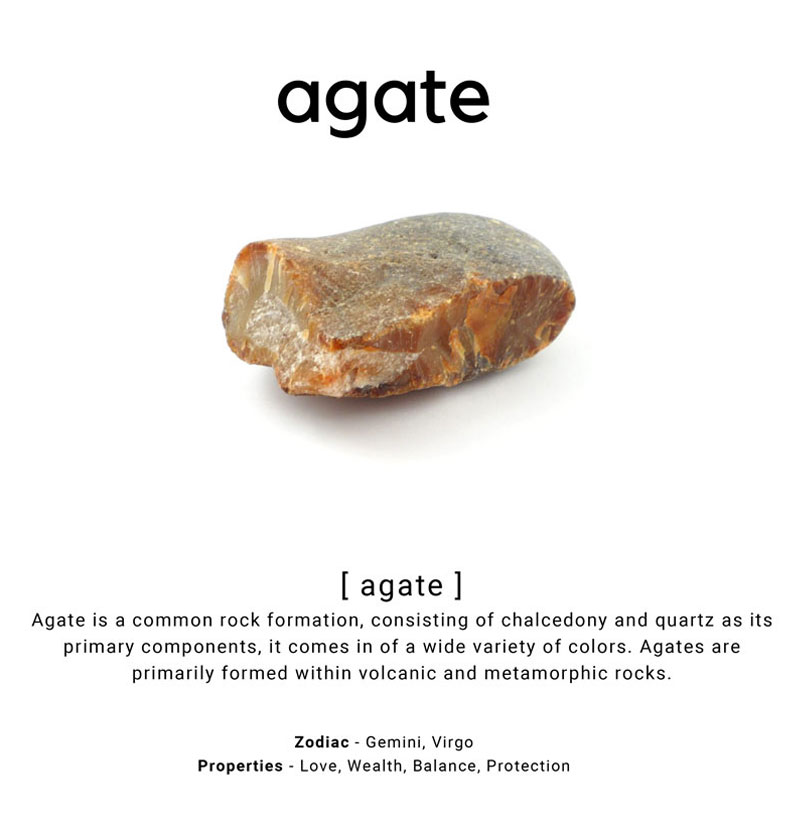 Agate stone chart