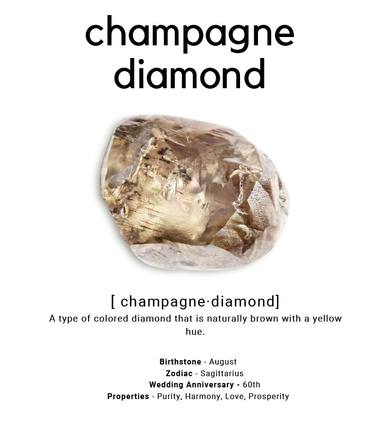 Champagne Diamond stone chart from Ray Griffiths