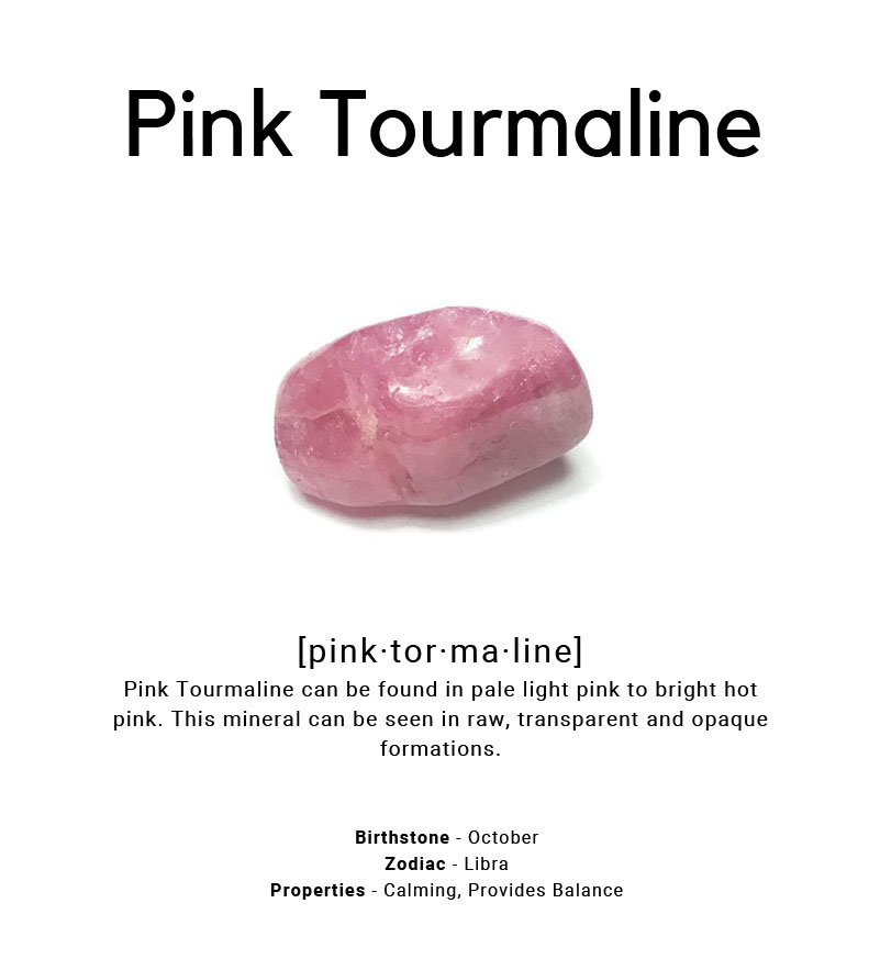 pink tourmaline stone chart from Ray Griffiths
