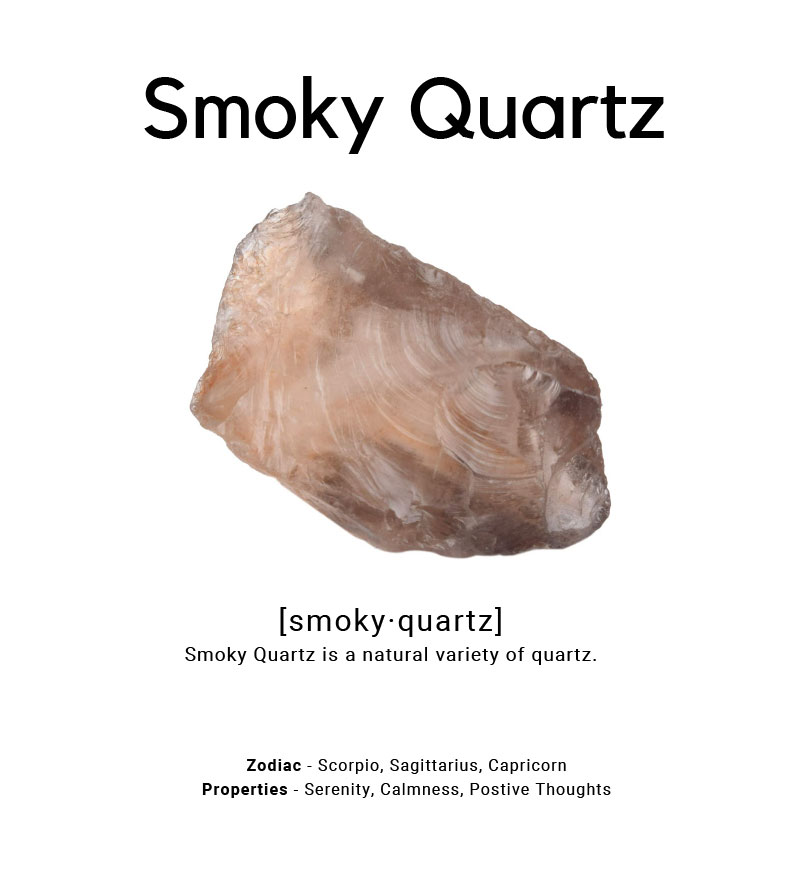 smoky quartz stone chart from Ray Griffiths