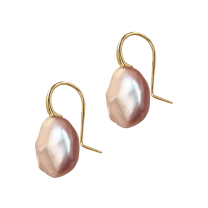 Pink Keshi Pearl Earrings