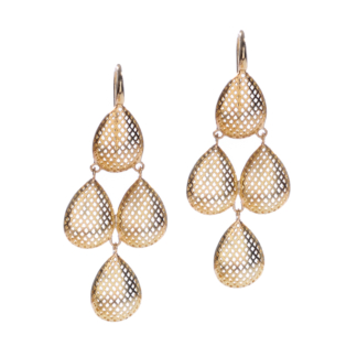 Crownwork® Pear Quadruple Drop Earrings