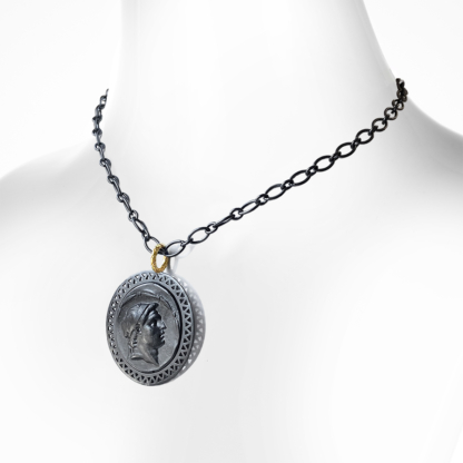 Mixed Metal Coin Necklace