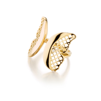 Main image of yellow gold butterfly ring