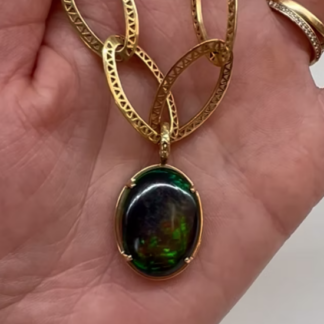 Black Opal Crownwork® Pendant