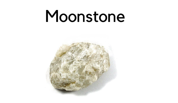 This is a photo of raw moonstone