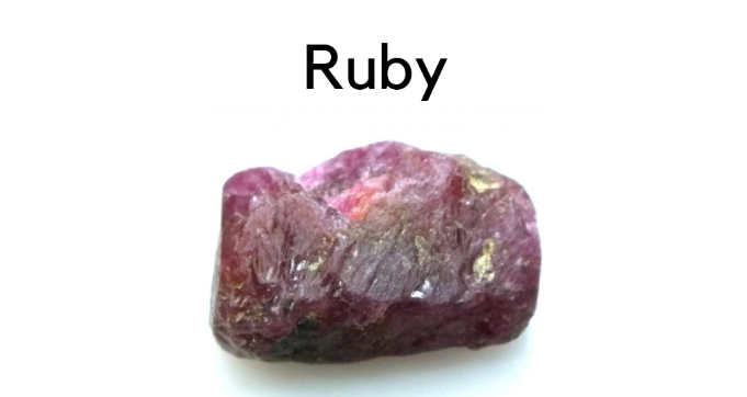 This is a photo of a natural ruby