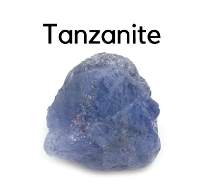 This is a photo of Tanzanite in its natural form