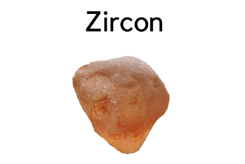 This is a photo of Zircon in its natural form 